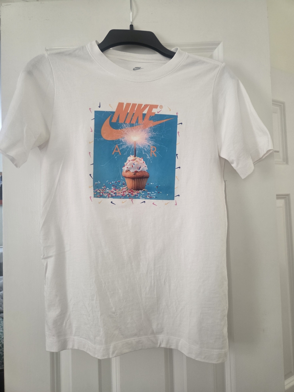Nike Youth White Graphic Cupcake T-Shirt